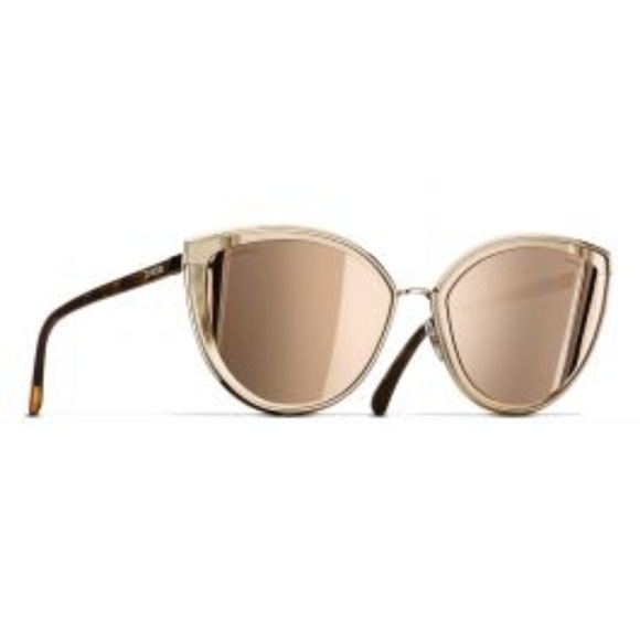 chanel 18 karat gold sunglasses